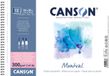 CANSON Montval aquarelpapier, satijn, 300 g/m², vel, 24 x 32 cm, blauw horizon