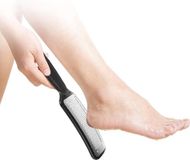 Heble® Eeltverwijderaar, dikke eelt- en likdoorns verwijderen, grof en fijn - Eeltschaaf - voetvijl van roestvrij staal, voetvijl voor nat en droog- voet verzorging eelt- callus remover - voetvijl- likdoorn