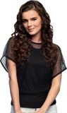Boland - Visnet top zwart (M/L) - Volwassenen - Hippie - 80's & 90's - Disco
