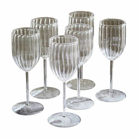 LOBERON Glas set van 6 Bavella helder