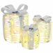 vidaXL Cadeau Box Decoratie 3 st 60 LED's Warmwit 20 x 20 x 20 cm PET