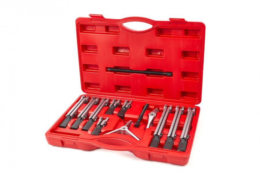 HBM 13-Delige Professionele 3 Arm Pullytrekker Set - 100, 200, 250 mm