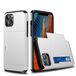 JVS Products 8 Back Cover Hoesje - Pasjeshouder - Shockproof - TPU - Hardcase - Apple iPhone 8 - Wit