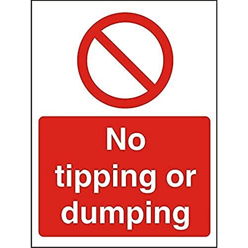 Stewart Superior Seco geen Tipping of Dumping Sign, 150mm x 200mm - 1mm Semi Rigid Plastic