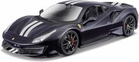 Bburago Ferrari 488 Pista Modelauto 1:24 Blauw 18-26026