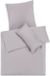 Blumtal Premium Mako Satin Coton ensemble de literie, 135 x 200 cm, avec taie d'oreiller 40 x 80 cm - Ensemble de literie super doux avec une finition brillante élégante et fermetures éclair assorties, Gris