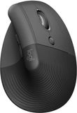 Logitech Ergonomische verticale muis, draadloos, grafietkleur, voor rechtshandigen, met 4 programmeerbare knoppen en een SmartWheel