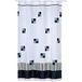 MSV 140783 douchegordijn, polyester/polypropyleen, vierkant, 180 x 200 x 0,1 cm, wit/zwart/grijs