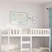 vidaXL Kinderbed - Massief Grenenhout - Wit - 90x190 cm
