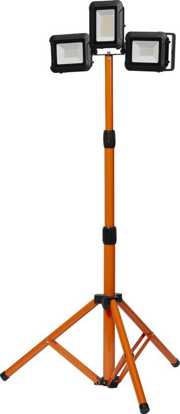 Ledvance LED Breedstraler Bouwlamp Driepoot - 40W - 3280lm - Koel Wit - IP54 - Oplaadbaar