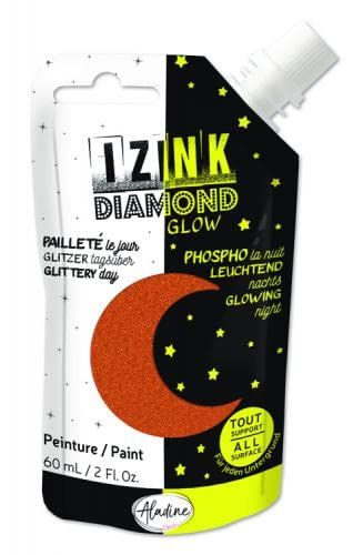 Aladine - Izink Diamond Glow glitterverf - 60 ml - Koper