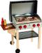 Hape barbecue en bois avec nourriture