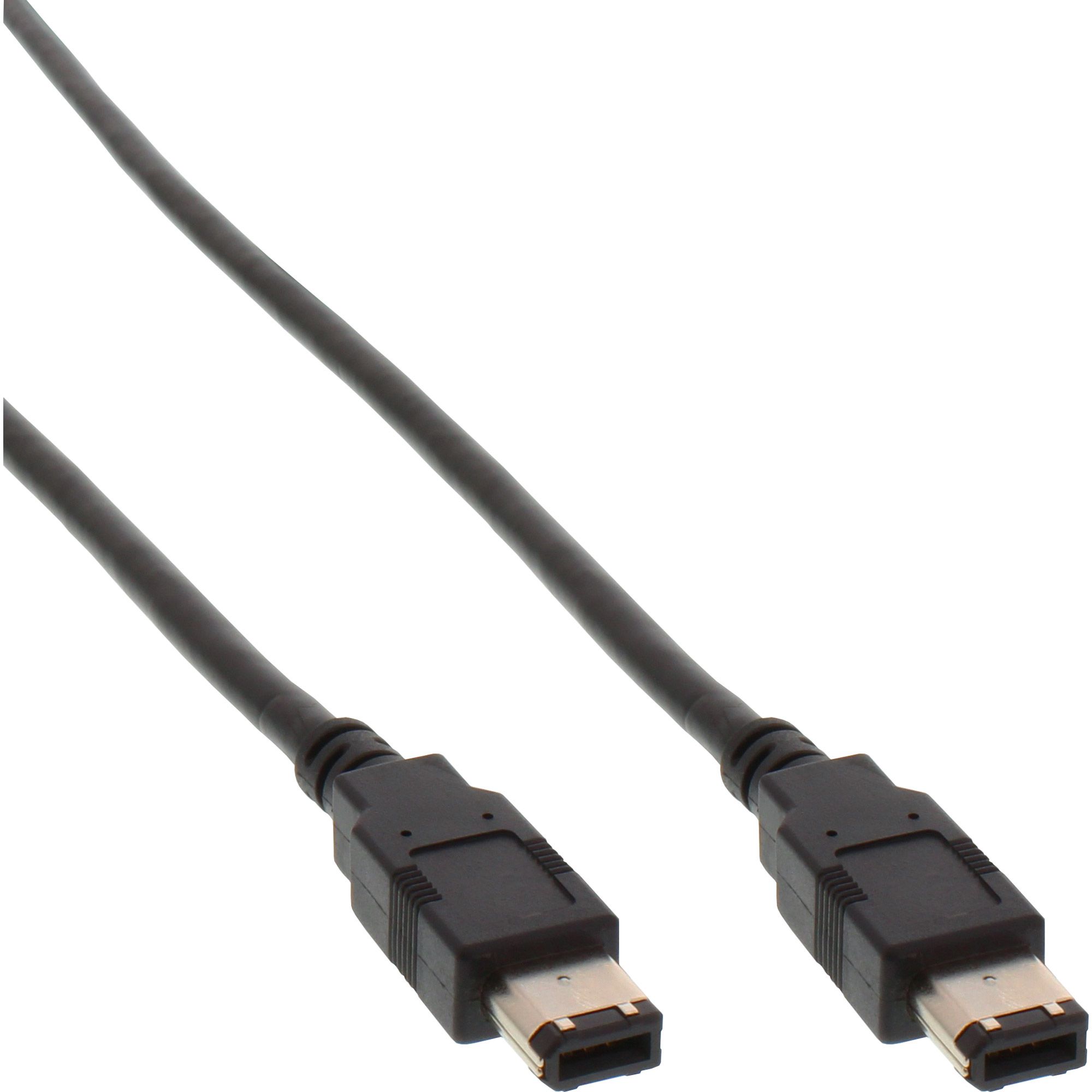 Inline 34010 FireWire-kabel 10 m Zwart