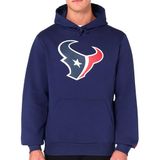 New Era Houston Texans NFL Team Logo Hoody Blauw Trui met Capuchon - L