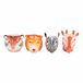 Set Les Petites Safari Set van 4 eierschalen, keramiek
