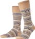 FALKE Microblock gedessineerd katoen sokken heren bruin - maat 43-44