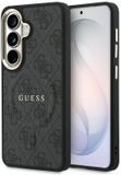 Guess 4G Embossed Ring Samsung Galaxy S26 Plus Hoesje MagSafe Zwart