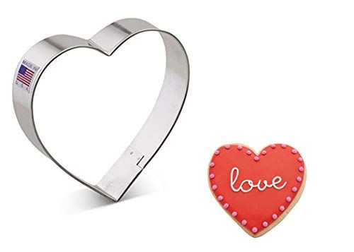 Ann Clark Cookie Cutters Heart Cookie Cutter, 4" - 0871458008395