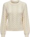 ONLY Rubina LS Cable Knit Trui Dames - Off White - Maat XL