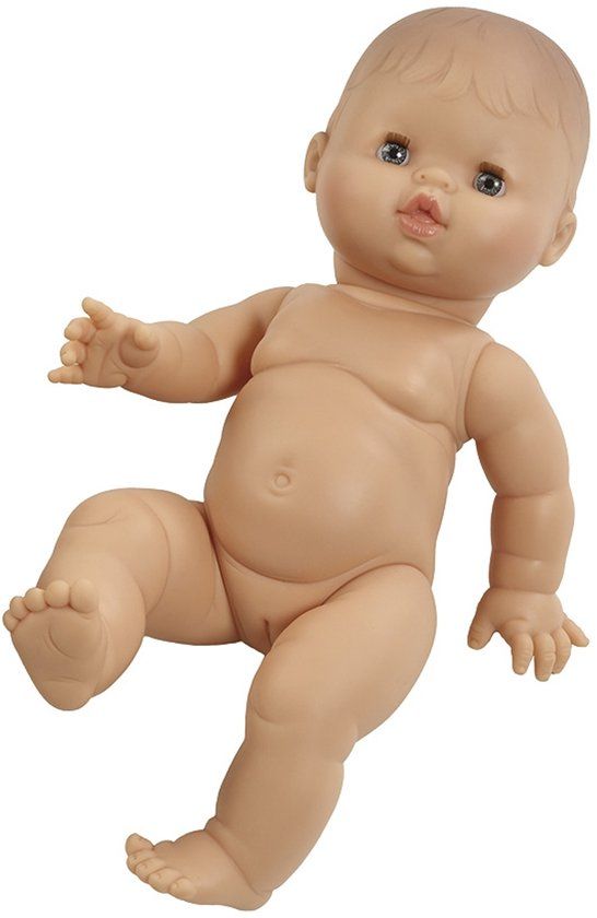 Paola Reina Gordi babypop bloot meisje in zak 34cm