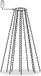 vidaXL Kerstboomverlichting met 300 LED's koudwit net 300 cm