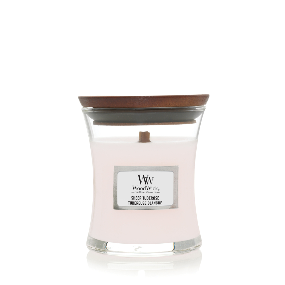 WoodWick Sheer Tuberose Mini Jar