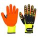 Portwest A721 Anti Impact Grip Handschoen, Normaal, Grootte XL, Geel/Oranje