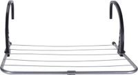 Merkloos Zilver Metaal Ophangbaar Deur/Balkon Wasrek/Droogrek 3 Meter