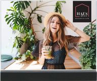 HAES deco Acryl Fotolijst Falun voor foto 15x20 met houten standaard zwart