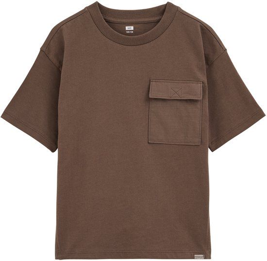 WE Fashion Jongens T-shirt met structuur