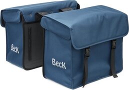 Beck Dubbele fietstas Canvas Medium 48L Blauw