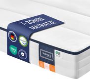 Songmics Matras – 140 x 200 cm – tweepersoonsmatras van gel-traagschuim – Wit