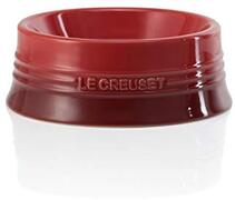 Le Creuset Stoneware voerbak voor huisdieren, groot, kersenrood