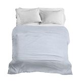 PENSIERI DELICATI Sprei voor tweepersoonsbed, 260 x 280 cm, 100% katoen, patroon Dublin blauw