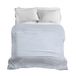 PENSIERI DELICATI Sprei voor tweepersoonsbed, 260 x 280 cm, 100% katoen, patroon Dublin blauw