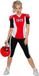 Wilbers American Football Kostuum Rood/Zwart Vrouw - Maat XXXL