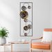 Handgeschilderd, decoratief metalen wandaccessoire, 32 x 90 x 4 cm, 100% metaal, unieke kleurvariaties, perfect voor huisdecoratie en kunstdisplay