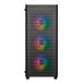 UNYKAch Gaming Mir 100 Desktop Zwart, Transparant