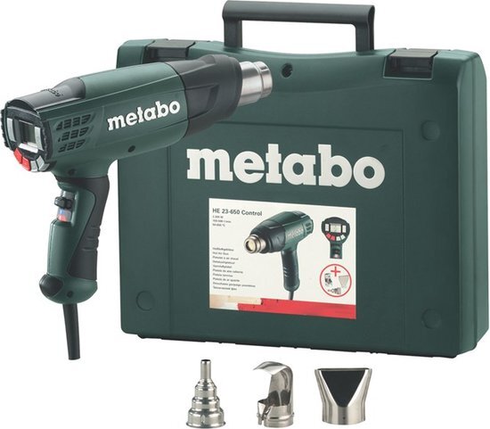 Metabo HGE 23-650 LCD Heteluchtpistool incl. accessoires in MetaboBox - 2300W