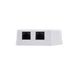 Nanocable 10.21.1502 - RJ45 oppervlakterozet met 2 Cat.6 UTP aansluitbussen, wit