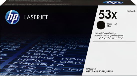 HP 53X Zwarte Toner Cartridge (Q7553X) - High Capacity