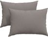 vidaXL - Zitkussens - 2 stuks - Stof - Taupe - 70 x 50 cm