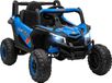 StarTech Elektrische kinderauto - UTV model - 12V - 2 motoren - 2.4G afstandsbediening - Tot 7 km/u - Veren - LED-koplampen en USB-aansluiting - Blauw