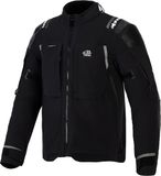 Alpinestars Andes Pro Drystar XF waterdichte motorfiets textieljas - Zwart/donkergrijs - 5XL