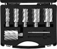 VEVOR Kroonborenset Metaal 6-Delig 1, 1-1/8, 1-1/4, 1-1/2, 1-3/4, 2 Inch Kernborenset 50,8 MM Boordiepte Ringfreesset, Gemaakt van M2AL - Accessoires voor Snelstaal voor Magneetboormachines