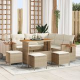 vidaXL Tuinbank Beige en Crèmewit