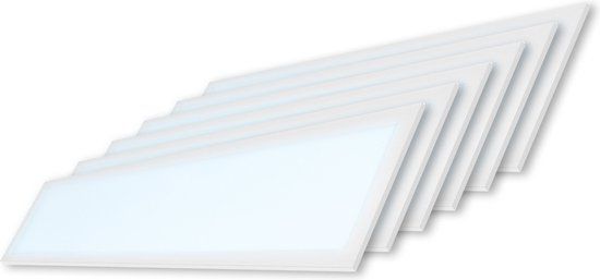 HOFTRONIC 6x LED Paneel - 30x120 cm - 36 Watt - 4860lm - 6500K daglicht wit