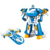 Super Wings 3-in-1 World Aircraft transformerende robot met geluids- en lichteffecten, met een 2 inch Jett Transform-a-Bot, transformerend speelgoed voor jongens en meisjes vanaf 3 jaar EU760888