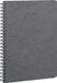 Clairefontaine 785365C Collectie Nomaddict (ex Age Bag) Spiraalschrift Grijs - A5 14,8x21 cm - 100 Pagina's Gelijnd - Wit Papier 90 g - Omslag Glanskarton met Lederkorrel