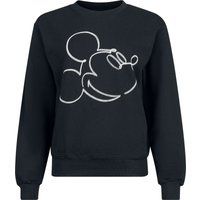 Mickey & Minnie Mouse Disney Mickey & Minnie Mouse Sweatshirts - Mickey Mono Sketch - S - Vrouwen - Zwart